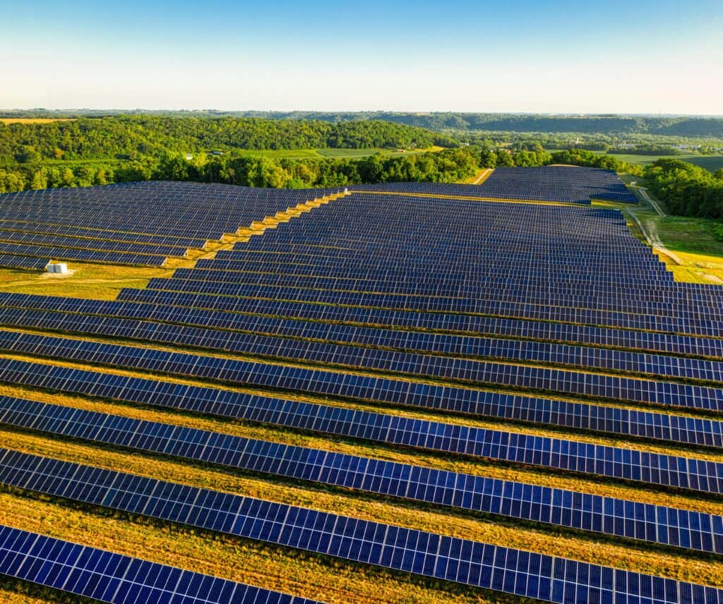 Large-scale solar farm maintenance 