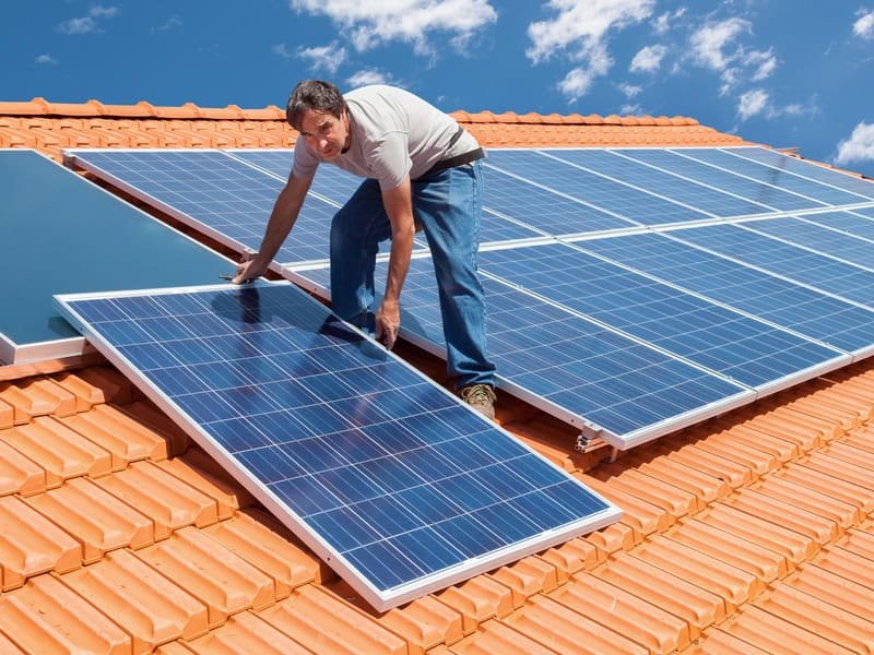 installing solar panels